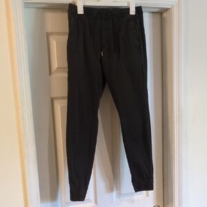 Hollister Black Jogger Sweatpants with Tapered Leg